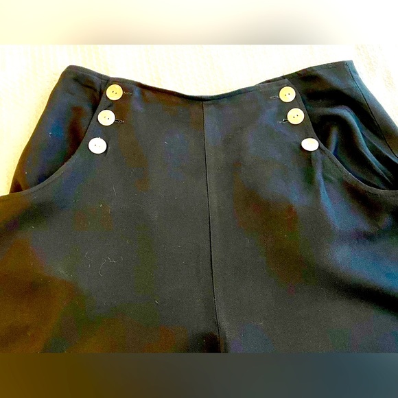 1980’s Compagnie Internationale Express black sailor pants. Size 11/12. - Picture 2 of 5